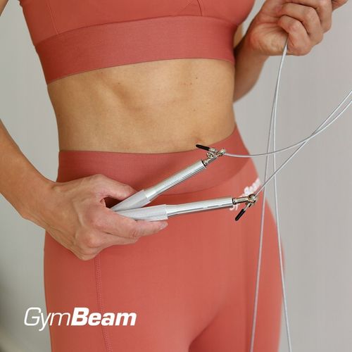 SKAKANKA ALUMINIOWA REGULOWANA METALOWA TRENING GymBeam 300 cm RÓŻOWE ZŁOTO na Arena.pl