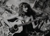 Plakat 18x13cm Młoda Gitarzystka