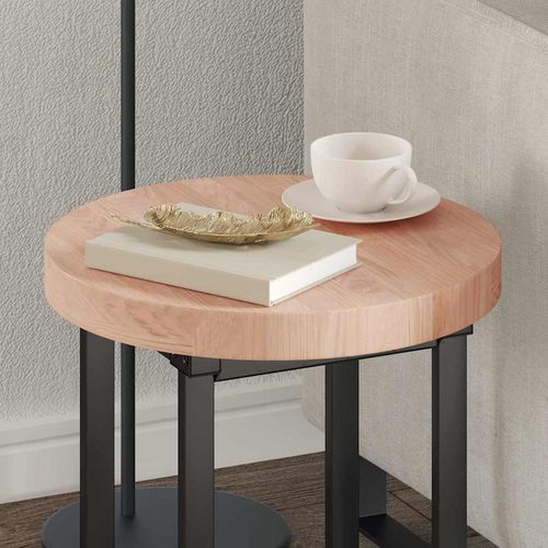 Blat stołu Inny Jasnobrązowy Ø 40 x 4 cm Solidne drewno dębowe na Arena.pl