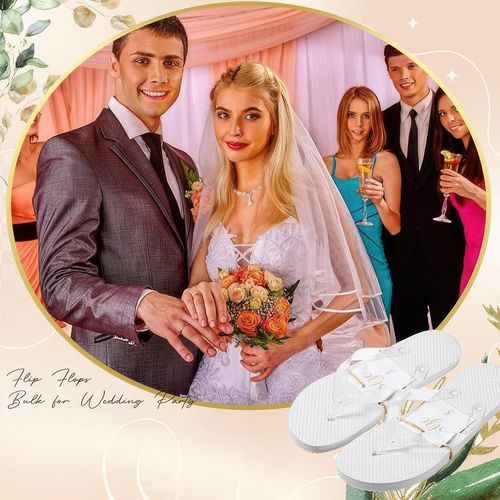 Kapcie dla gości weselnych Hestya 24 pary białe 4 rozmiary na Arena.pl