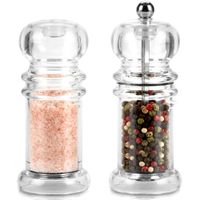 Młynek do pieprzu i solniczka akrylowy 2 szt.