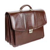 526 Teczka męska 3-komorowa-jasny brąz KEMER