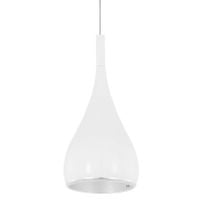 Kropla LAMPA wisząca ANON WHITE MA01986CA-001 Italux metalowa OPRAWA zwis łezka biała