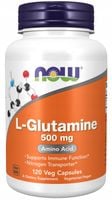 NOW L-glutamine 500mg CZYSTA GLUTAMINA! USA 120k