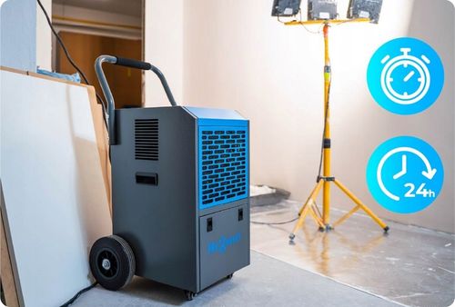 PRZEMYSŁOWY POCHŁANIACZ WILGOCI 650W BUDOWLANY OSUSZACZ POWIETRZA na Arena.pl