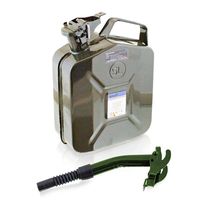 17060+17358 Kanister metaly 5l z lejkiem zamek bagnetowy solidny BITUX