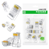 wtyczka rj45 cat 6 ugreen 50961, 10-pak (przezroczysta)