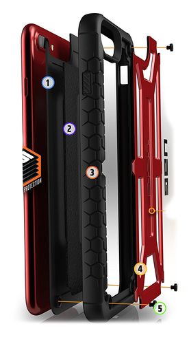 UAG MONARCH etui iPhone 7 Plus / 8 Plus CRIMSON RED na Arena.pl