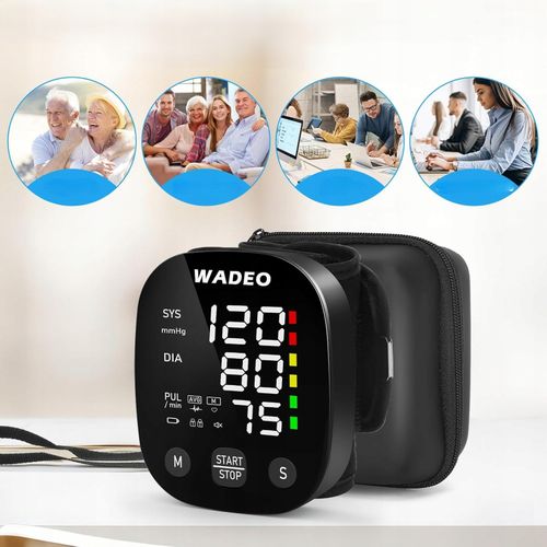 Ciśnieniomierz Nadgarstkowy Na Nadgarstek Arytmia Puls Lcd Pamięć 2X99 Etui na Arena.pl