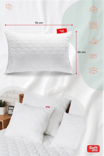 PODUSZKA 50X70 ANTYALERGICZNA PIKOWANA GRUBA ZAMEK na Arena.pl