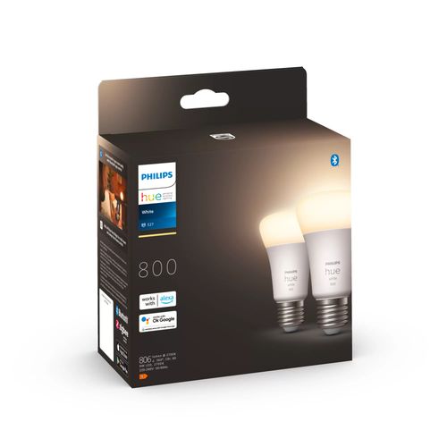 Inteligentna żarówka LED Philips Hue White A60 E27 9W 2 sztuki na Arena.pl
