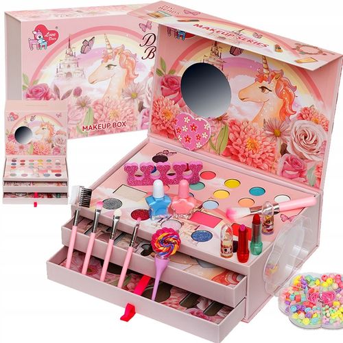 ZESTAW KOSMETYKÓW DO MAKIJAŻU MAKE UP KUFEREK NA KOSMETYKI CIENIE LAKIERY na Arena.pl