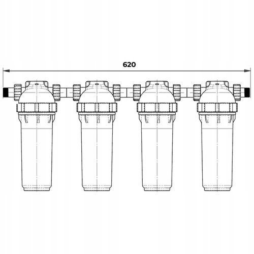 4 filtry 2x polipropylenowy jonowymienny węglowy na Arena.pl