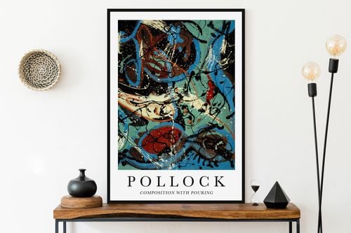 Plakat cyfrowy do wydruku pollock abstrakcja na Arena.pl