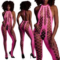 Neonowy Bodystocking Ouch! 835 Pink XS/XL