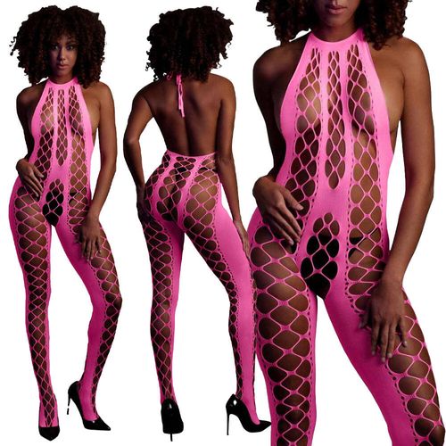 Neonowy Bodystocking Ouch! 835 Pink XS/XL na Arena.pl