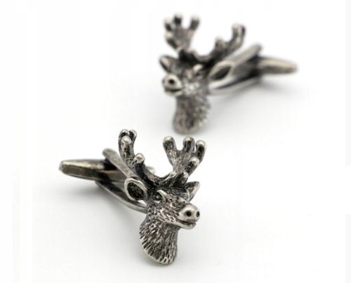 Spinki do mankietów koszuli JELEŃ LAS Prezent dla myśliwego leśnika natura na Arena.pl