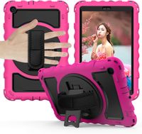 Etui do Samsung Tab A10.1” z Podstawką i Paskiem na Ramię Różowe