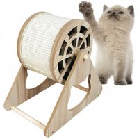 DRAPAK SIZALOWY WALEC OKRĄGŁY KRĘCĄCY DLA KOTA KOTÓW ZABAWKA RUCHOMA