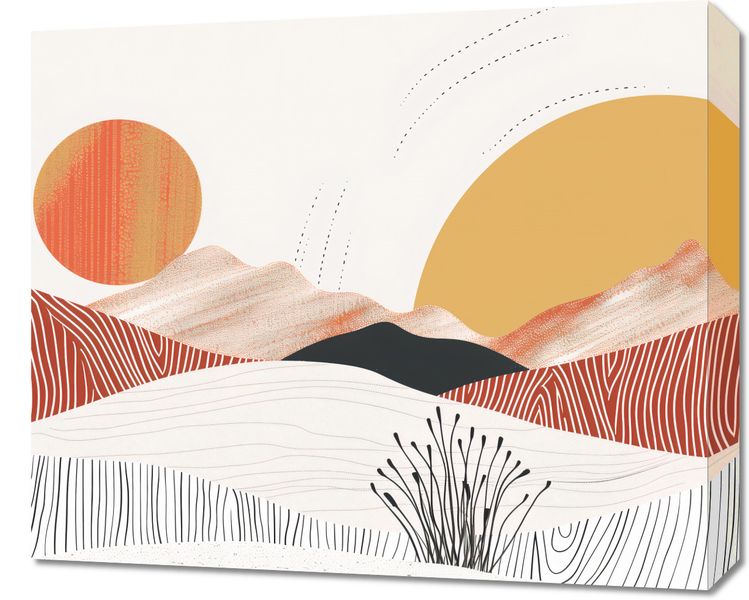 Obraz 60x50cm Roztańczone Słońce zdjęcie 1