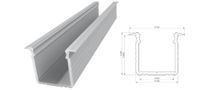Wpuszczany profil ALU surowy 15x16mm 3030mm GROOVE raw alu