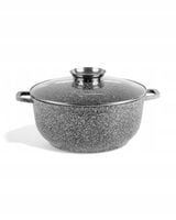 Garnek marmurkowy 28 cm, 6,5 L z pokrywką i systemem Aroma Knob