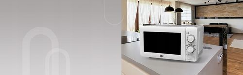 BIAŁA KUCHENKA MIKROFALOWA MIKROFALÓWKA MIKROFALA UD TIMER 700W 20l LITRÓW na Arena.pl