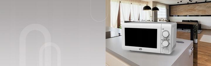 BIAŁA KUCHENKA MIKROFALOWA MIKROFALÓWKA MIKROFALA UD TIMER 700W 20l LITRÓW zdjęcie 2