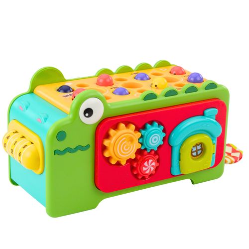 Kostka Edukacyjna Sensoryczna Cymbałki Labirynt Krokodylek na Arena.pl