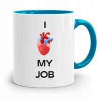 Kubek Błękitny Dla Doktora I Love My Job Prezent Z Nadrukiem Ze Zdjęciem