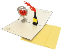 Kartka Okolicznościowa Pop Up 3D - Wino