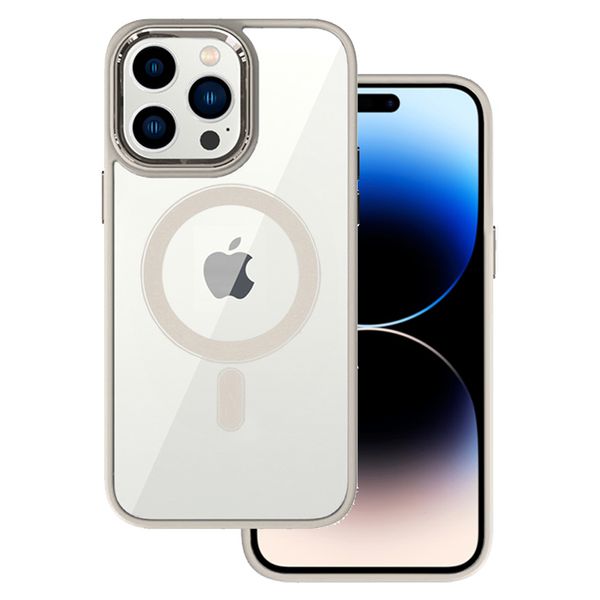 Tel Protect Magnetic Clear Case do Iphone 15 Pro Tytan zdjęcie 1