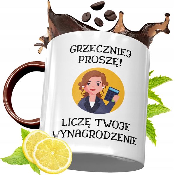 Kubek Bordowy Dla Księgowego Na Urodziny Prezent Z Nadrukiem Ze Zdjęciem zdjęcie 1