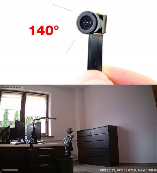 UKRYTA MINI MAŁA KAMERA IP WiFi DETEKCJA FULL HD SZPIEGOWSKA ANDROID IOS zdjęcie 9