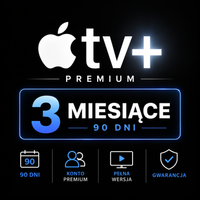 APPLE TV+ | 3 MIESIĄCE | 90 DNI | KONTO PREMIUM | PEŁNA WERSJA | GWARANCJA