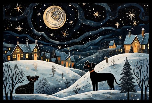 Plakat 45x30cm Nocny Psi Patrol na Arena.pl