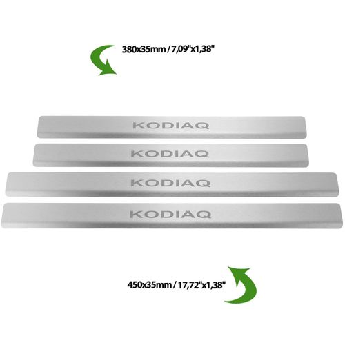Listwa progowa SKODA KODIAQ Stal nierdzewna 304 mat 4szt na Arena.pl