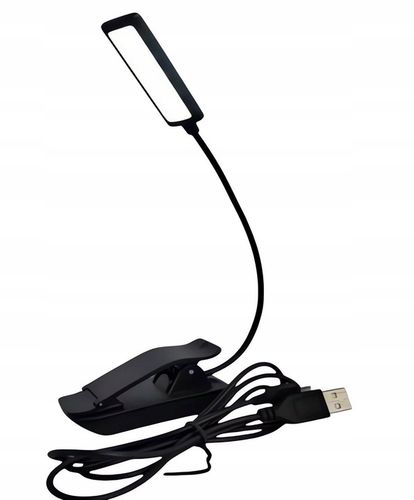 Lampa do czytania LED z klipsem lampka USB AKUMULATOR ZDROWA DLA OCZU na Arena.pl