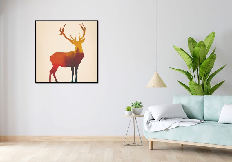Plakat 90x90cm Światło Leśnego Monarchy zdjęcie 4