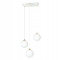 LAMPA WISZĄCA EMIBIG ROYAL 1244/3 BIAŁY / ZŁOTY