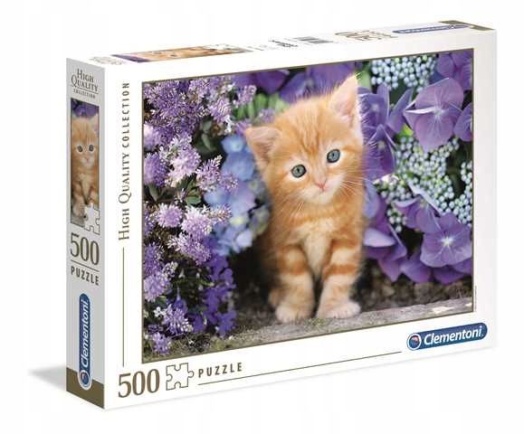 CLEMENTONI puzzle 500 HQ Ginger cat 30415 zdjęcie 2