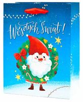 Wesołych Świąt - torebka z Mikołajem - S