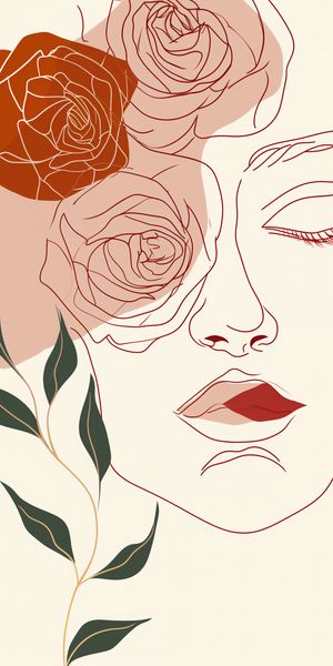 Plakat 50x100cm Beż i Twarz zdjęcie 1