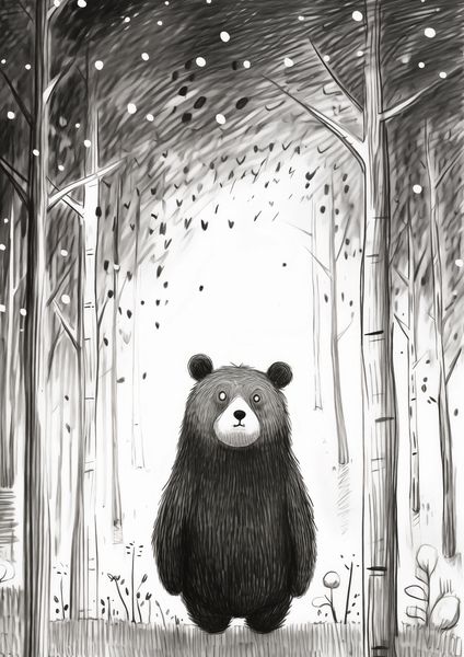 Plakat 21x29,7cm Ciekawski Miś zdjęcie 1