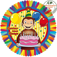 Opłatek na tort Ciekawski George