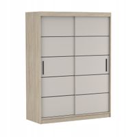 Szafa przesuwna VISTA 06 150x61 SONOMA/KASZMIR półki pojemna PRODUCENT