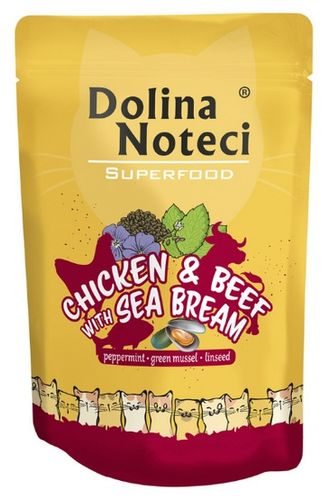 Dolina Noteci Superfood Kot Kurczak, Wołowina I Dorada Saszetka 85G na Arena.pl