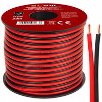 PROFESJONALNY KABEL PRZEWÓD GŁOŚNIKOWY DWUŻYŁOWY SZPULA LED 2x1,5mm