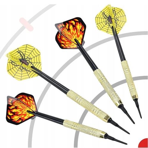 RZUTKI DART ZESTAW 12 RZUTEK LOTEK DO DARTA LOTKI 100 GROTÓW + 42 PIÓRKA na Arena.pl