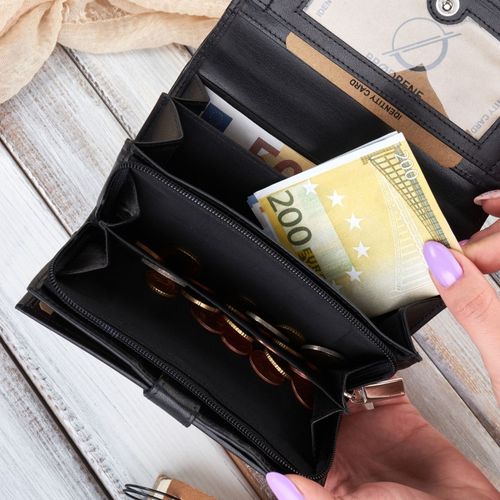 portfel damski duży skórzany rfid brodrene g-32-bl na Arena.pl